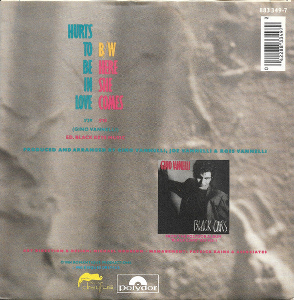 Gino Vannelli : Hurts To Be In Love (7", Single)