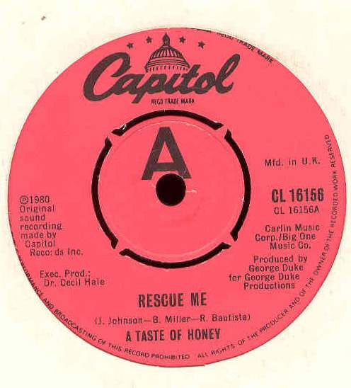 A Taste Of Honey : Rescue Me (7")