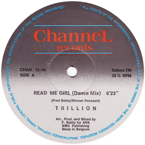 Trillion (2) : Read Me Girl! (12")