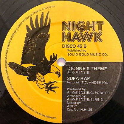 Supa-Rap Featuring T.C. Anderson : Bills (12")