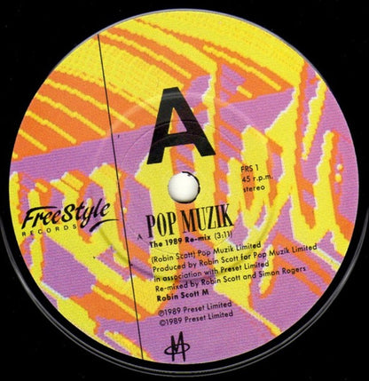 Robin Scott's M* : Pop Muzik (1989 Re-Mix) (7", Single)