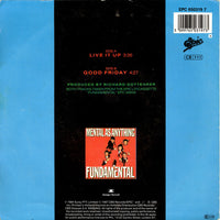 Mental As Anything : Live It Up (7", Single, RE)