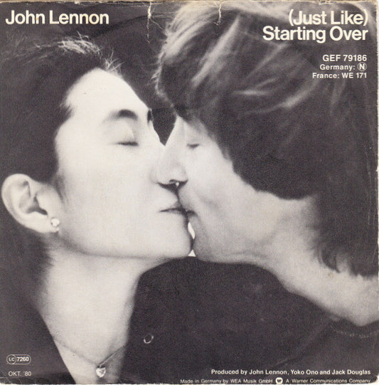 John Lennon : (Just Like) Starting Over (7", Single)