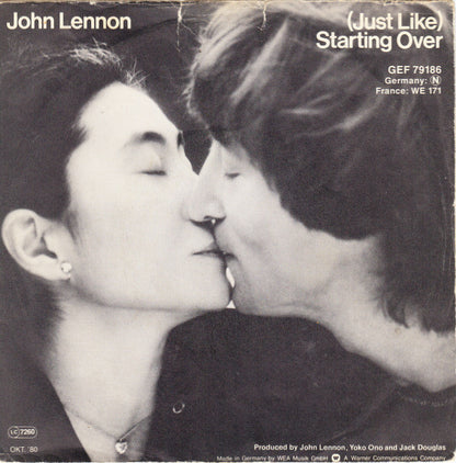 John Lennon : (Just Like) Starting Over (7", Single)