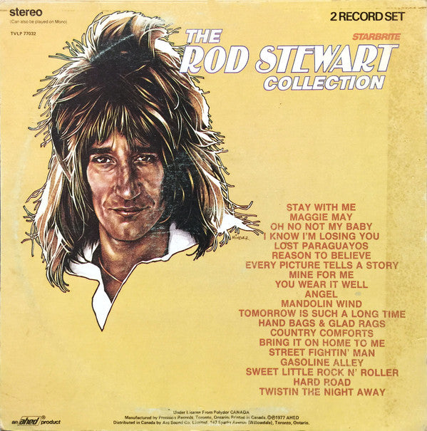 Rod Stewart : The Rod Stewart Collection (2xLP, Comp, Whi)