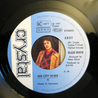 Klaus Werth : Andy (7", Single)