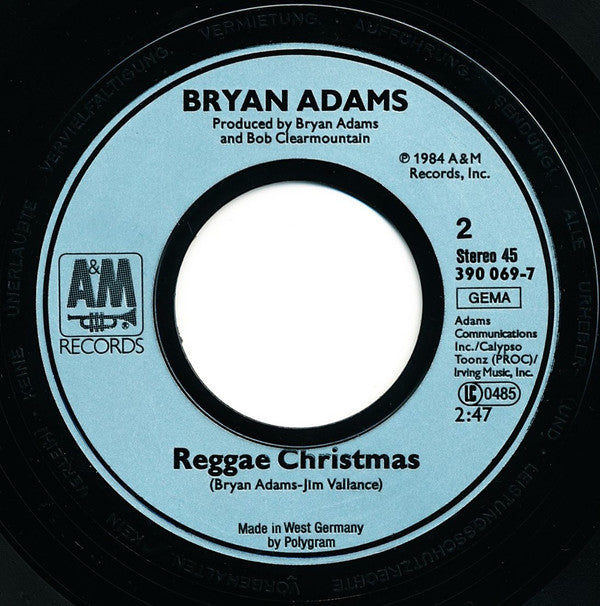 Bryan Adams : Christmas Time (7", Single)