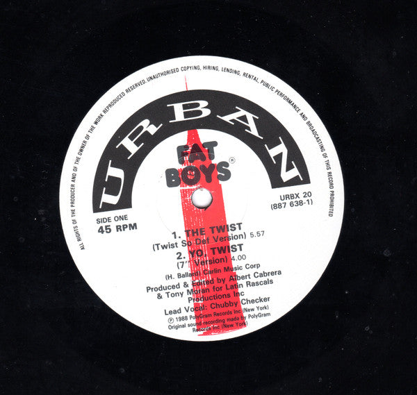 Fat Boys : The Twist (12", Single)