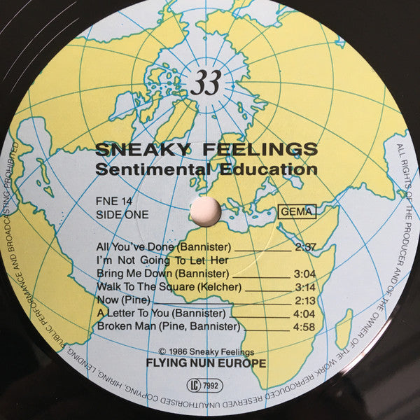 Sneaky Feelings : Sentimental Education (LP, Album)