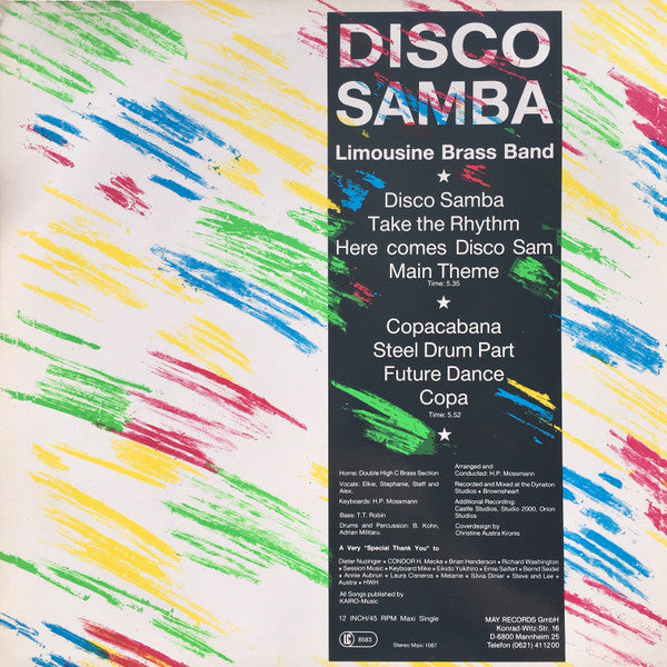 Limousine Brass Band : Disco Samba (12", Maxi)