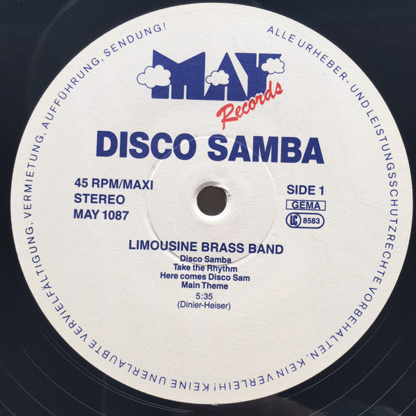 Limousine Brass Band : Disco Samba (12", Maxi)