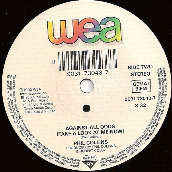 Phil Collins : Do You Remember? (7", Single, Sol)