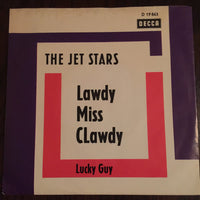 The Jet Stars : Lawdy Miss Clawdy / Lucky Guy (7", Single, Promo)