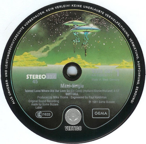 Soft Cell : Tainted Love / Where Did Our Love Go (12", Maxi)