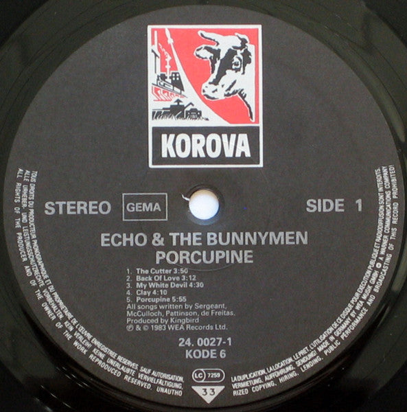 Echo & The Bunnymen : Porcupine (LP, Album)