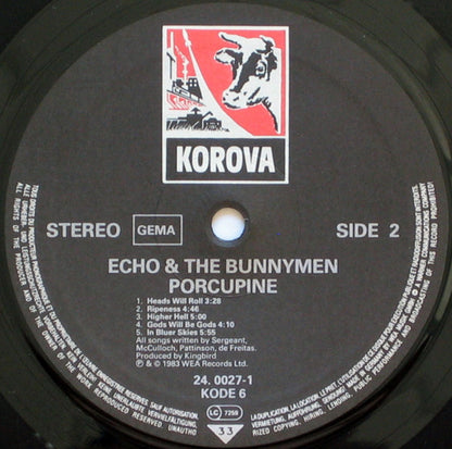 Echo & The Bunnymen : Porcupine (LP, Album)
