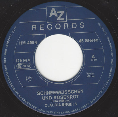 Claudia Engels : Schneeweißchen Und Rosenrot (7", Single)