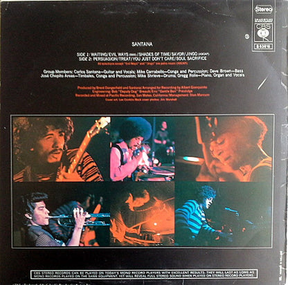Santana : Santana (LP, Album, RE)
