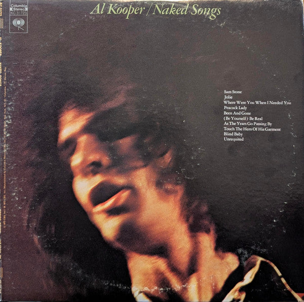 Al Kooper : Naked Songs (LP, Album, Ter)