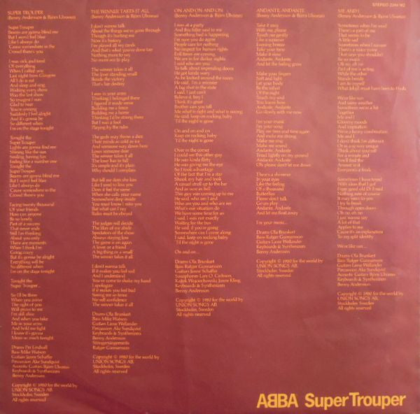 ABBA : Super Trouper (LP, Album)
