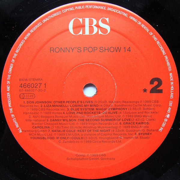 Various : Ronny's Pop Show 14 (32 Brandaktuelle Hitparaden-Asse) (2xLP, Comp)