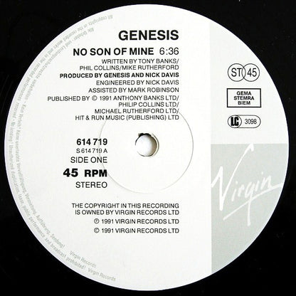 Genesis : No Son Of Mine (12")