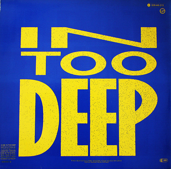 Genesis : Do The Neurotic / In Too Deep (12", Single)