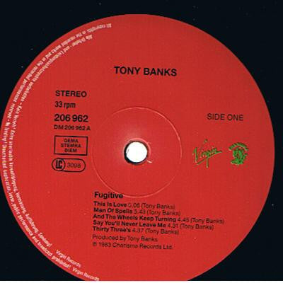 Tony Banks : The Fugitive (LP, Album, RE)