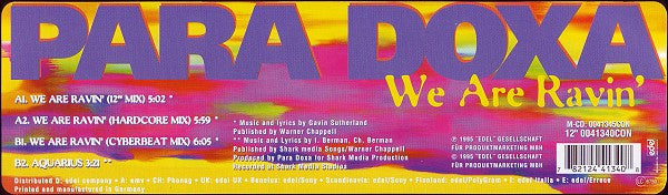 Para Doxa : We Are Ravin' (12")