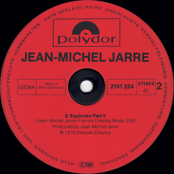Jean-Michel Jarre : Oxygene IV / Equinoxe V (12", Maxi)