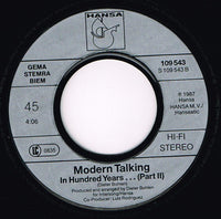 Modern Talking : In 100 Years… (7", Single)