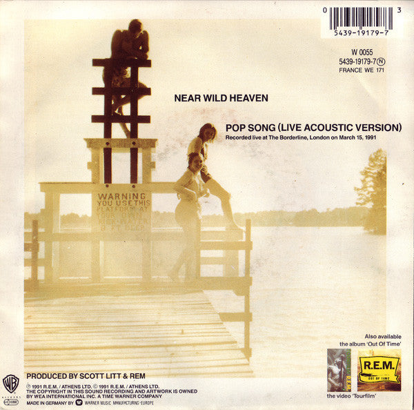 R.E.M. : Near Wild Heaven (7", Single, Sol)
