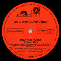 John Lennon & Yoko Ono : Milk And Honey (LP, Album, Gat)