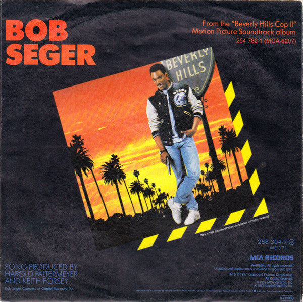 Bob Seger : Shakedown (7", Single)