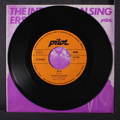 The Intonation Singers : Do It / Be My Baby (7", Single)