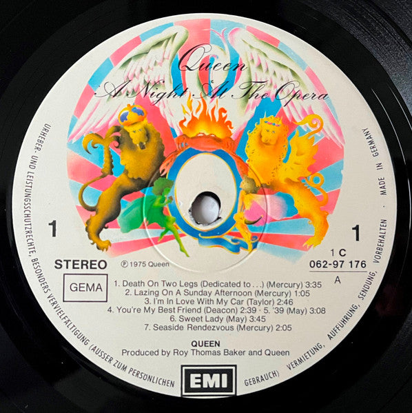 Queen : A Night At The Opera (LP, Album, Cir)