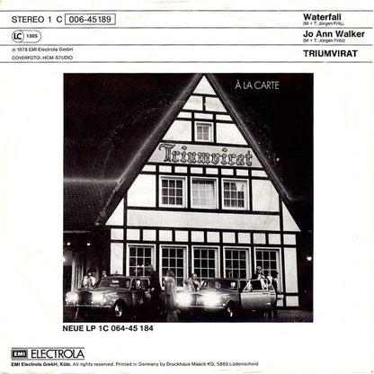 Triumvirat : Waterfall / Jo Ann Walker (7", Single)