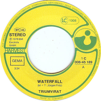 Triumvirat : Waterfall / Jo Ann Walker (7", Single)
