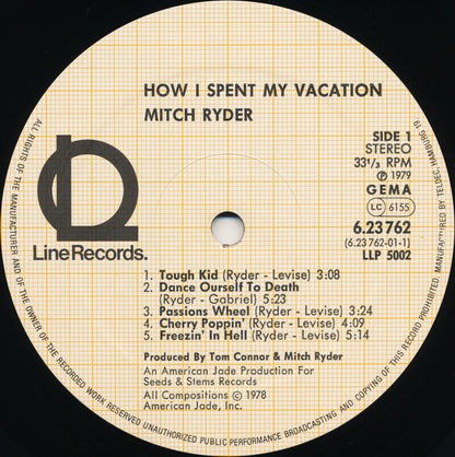 Mitch Ryder : How I Spent My Vacation (LP, Album)