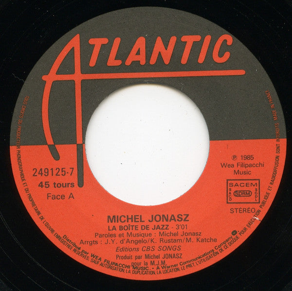 Michel Jonasz : La Boîte De Jazz (7", Single)
