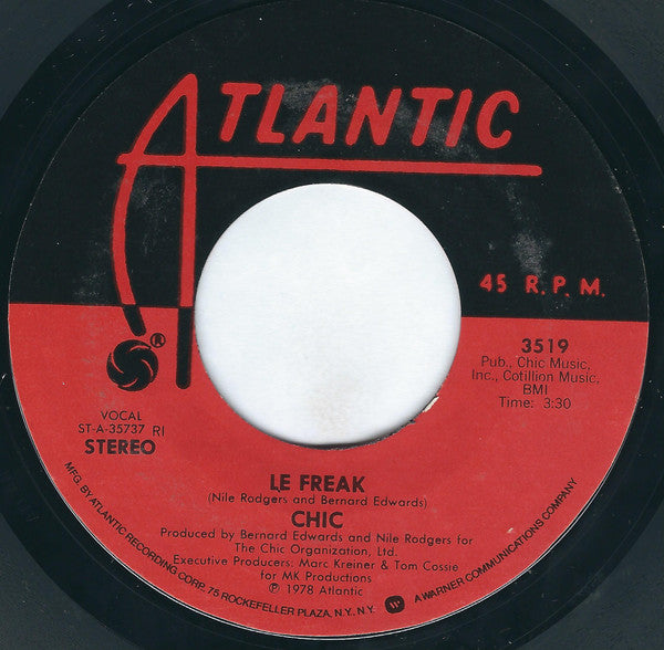 Chic : Le Freak / Savoir Faire (7", Single, Styrene, RI )