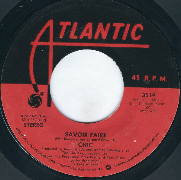 Chic : Le Freak / Savoir Faire (7", Single, Styrene, RI )