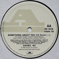 Level 42 : Lessons In Love / Something About You (12", Ltd)