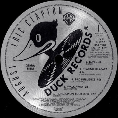Eric Clapton : August (LP, Album, Gat)