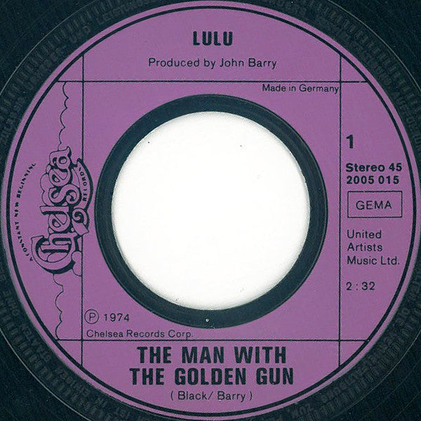 Lulu : The Man With The Golden Gun (7", Single)