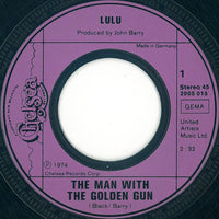 Lulu : The Man With The Golden Gun (7", Single)