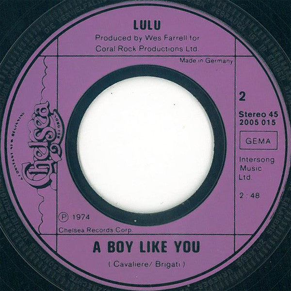 Lulu : The Man With The Golden Gun (7", Single)