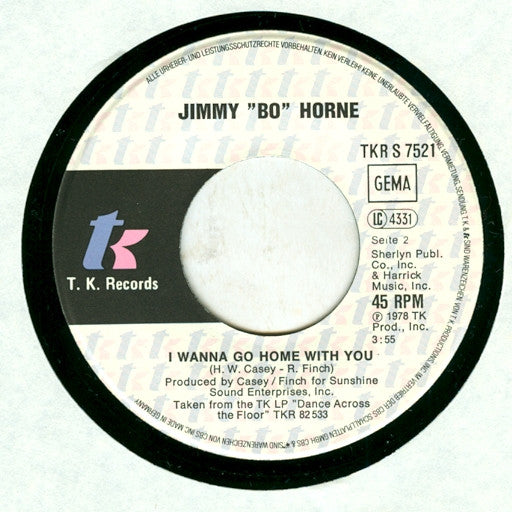 Jimmy "Bo" Horne : Spank (7", Single)