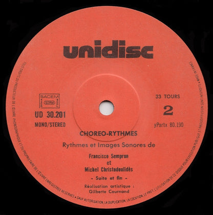 Francisco Semprun Et Michel Christodoulides : Choréo-Rythmes (LP, Album, RE)