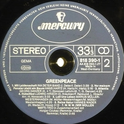 Various : Greenpeace (LP, Comp)